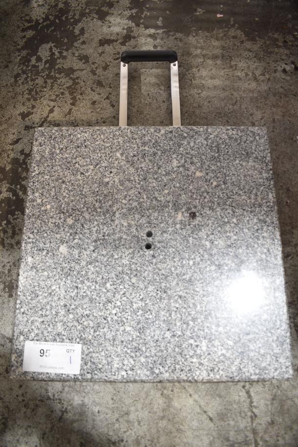 Stone Panel w/ Handle. - Image 1 of 5
