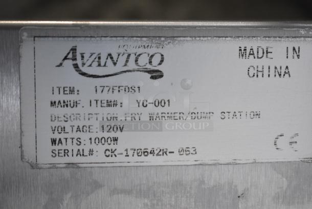 Avantco 177FFDS1 Stainless Steel Countertop Fry Warmer. 120 Volts, 1 Phase. Tested and Working! - Image 6 of 7