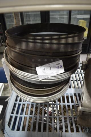18 Various Metal Round Baking Pans. 18 Times Your Bid!