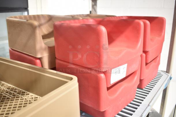 8 Red Poly Booster Seats. 8 Times Your Bid! - Image 2 of 6