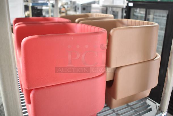 8 Red Poly Booster Seats. 8 Times Your Bid! - Image 3 of 6
