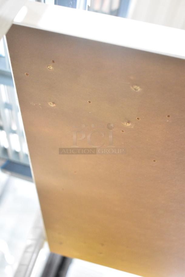 White Desk w/ 2 Drawers. - Image 2 of 3