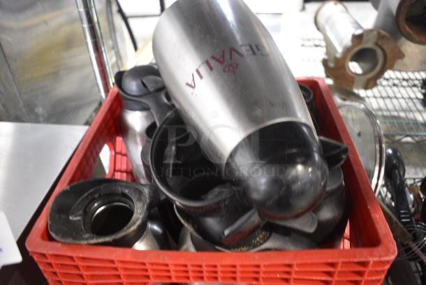 ALL ONE MONEY! Tier Lot of Various Items Including Stainless STeel Bins, Metal Pitchers, Brew Baskets. - Image 2 of 5