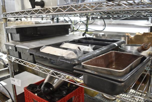 ALL ONE MONEY! Tier Lot of Various Items Including Bar Topping Rails and Bins - Image 1 of 3