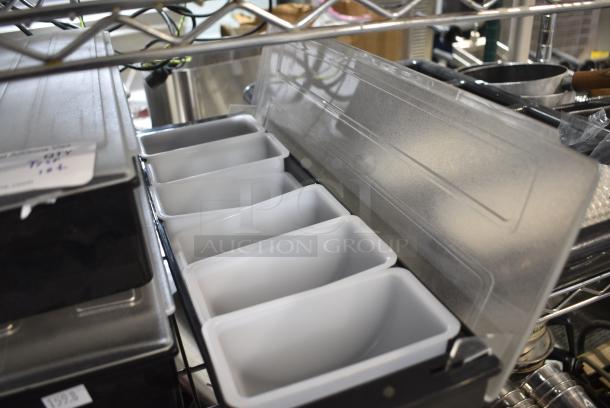 ALL ONE MONEY! Tier Lot of Various Items Including Bar Topping Rails and Bins - Image 2 of 3