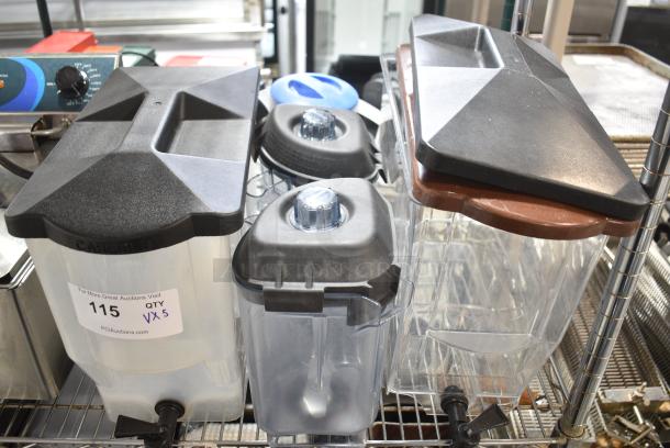 5 Various Items; 2 Beverage Holder Dispensers and 3 Blender Pitchers. 5 Times Your Bid! - Image 1 of 5