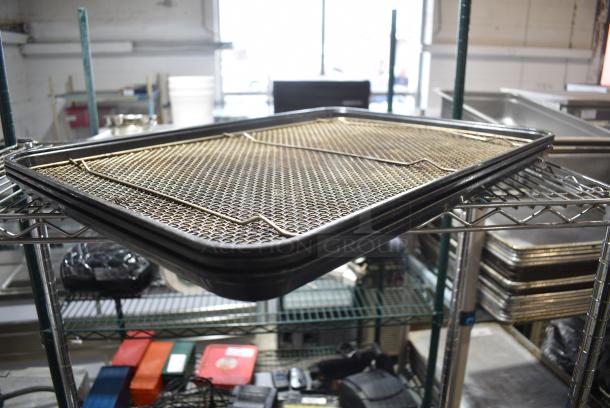 4 Items; 3 Black Poly Trays and Metal Cooling Rack. 4 Times Your Bid! - Image 3 of 3