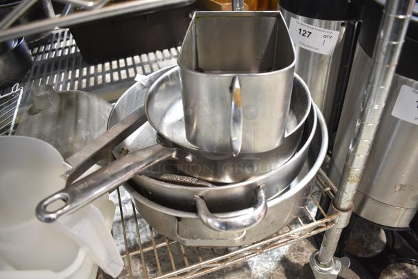 ALL ONE MONEY! Tier Lot of Various Items Including Poly Dro In Bins, Metal Stock Pots and Metal Bins - Image 4 of 4