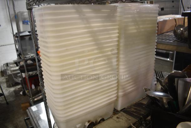 ALL ONE MONEY! Tier Lot of Various Items Including Utensils, Poly Bins and Commercial Can Openers - Image 3 of 7