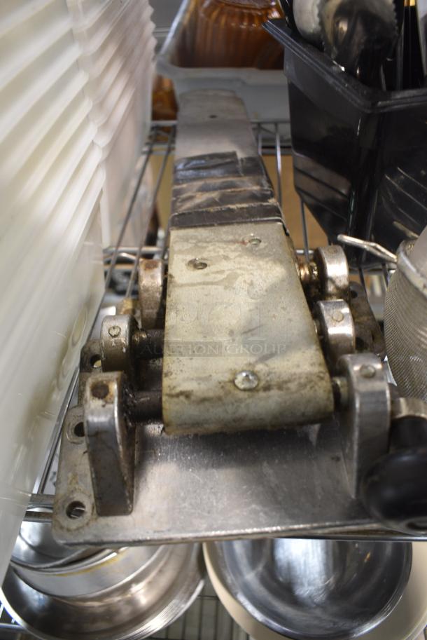 ALL ONE MONEY! Tier Lot of Various Items Including Utensils, Poly Bins and Commercial Can Openers - Image 4 of 7