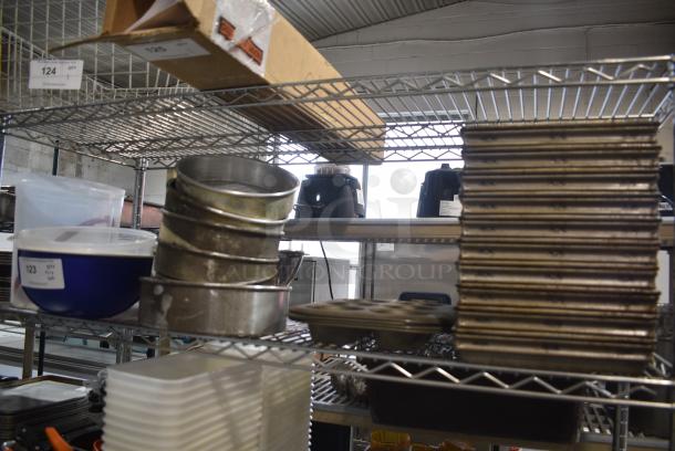 ALL ONE MONEY! Tier Lot of Various Items Including Metal Baking Pans and Muffin Pans - Image 1 of 6
