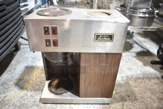 Bunn VPR Metal Countertop 2 Burner Coffee Machine w/ Poly Brew Basket. 120 Volts, 1 Phase.