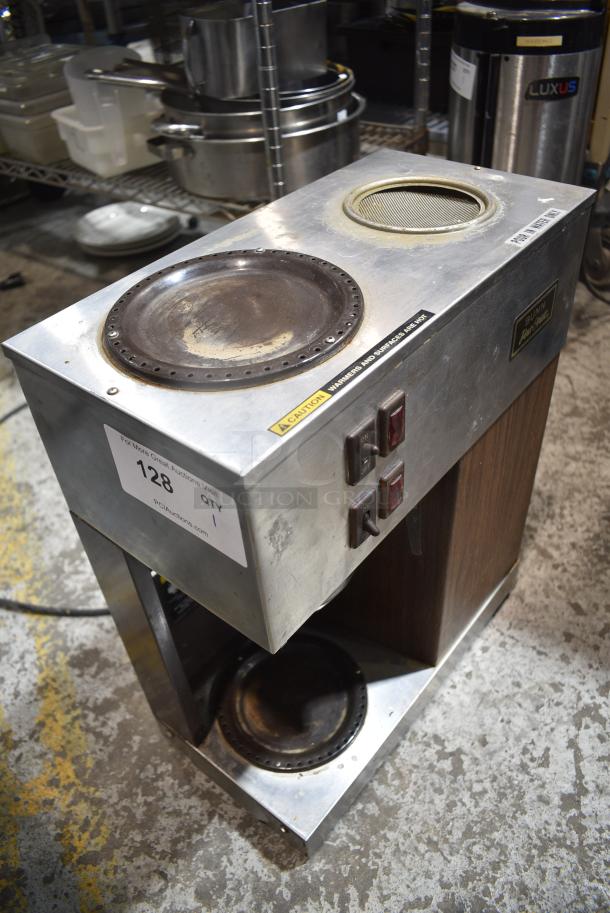 Bunn VPR Metal Countertop 2 Burner Coffee Machine w/ Poly Brew Basket. 120 Volts, 1 Phase. - Image 2 of 5