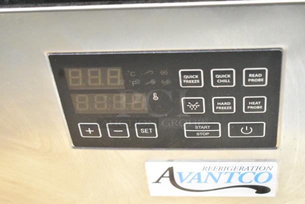 BRAND NEW SCRATCH AND DENT! Avantco 449SF10 Stainless Steel Commercial  31" Reach-In Blast Chiller / Freezer 88 lb. / 77 lb. 110-120 Volts, 1 Phase. Tested and Does Not Power On - Image 4 of 7