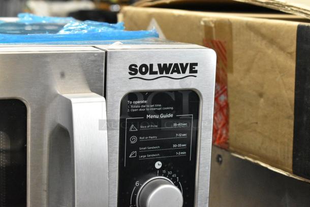 2023 Solwave 180MW1000D Stainless Steel Commercial Countertop Microwave Oven. 120 Volts, 1 Phase. - Image 2 of 6