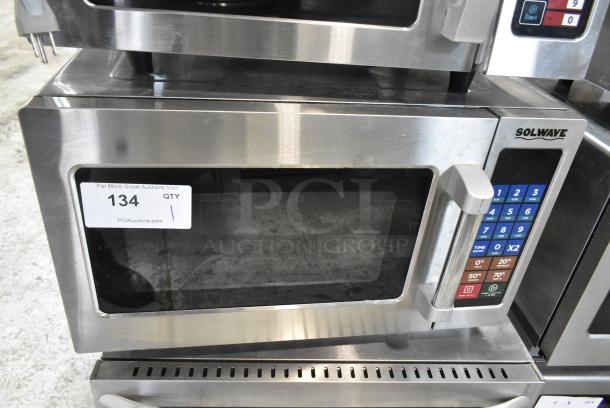 2024 Solwave 180MW112T Stainless Steel Commercial Countertop Microwave Oven. 120 Volts, 1 Phase. - Image 1 of 6