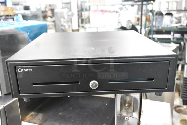BRAND NEW SCRATCH AND DENT! Toast Black Metal Cash Drawer. - Image 1 of 5