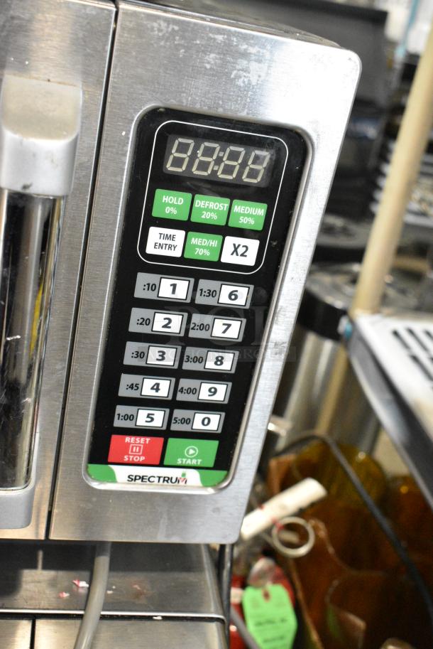 Spectrum Stainless Steel Commercial Countertop Microwave Oven. - Image 3 of 5