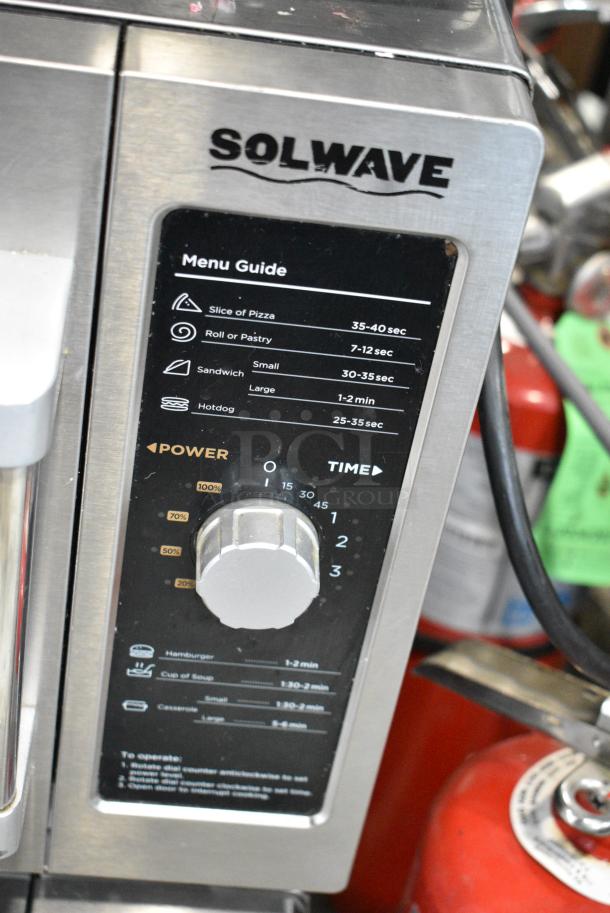 2023 Solwave 180MW112D Stainless Steel Commercial Countertop Microwave Oven. 120 Volts, 1 Phase. - Image 3 of 6