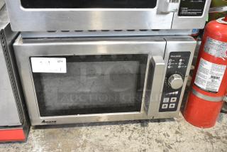 2019 Amana RCS10DSE Stainless Steel Commercial Countertop Microwave Oven. 120 Volts, 1 Phase.