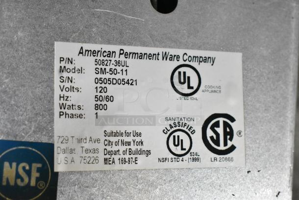 APW Wyott SM-50-11 Metal Single Well Drop In Steam Well. 120 Volts, 1 Phase. - Image 6 of 6