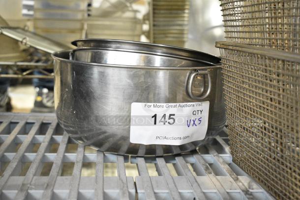 5 Metal Bowls. Includes 10x10x5. 5 Times Your Bid! - Image 1 of 8