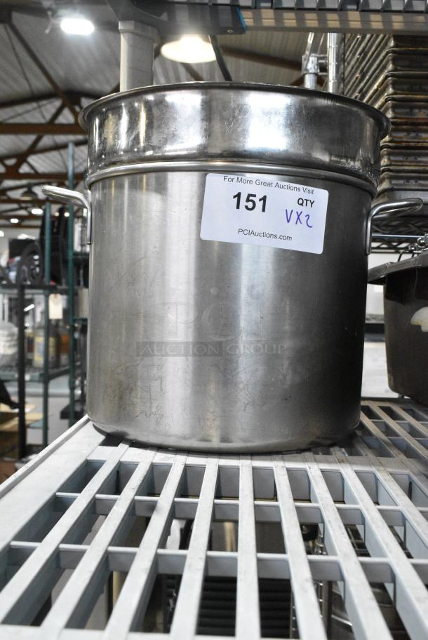 2 Metal Items; Stock Pot and Bin. 2 Times Your Bid! - Image 2 of 6