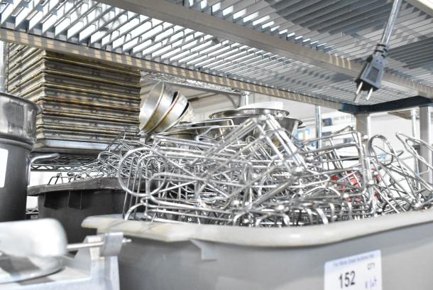 ALL ONE MONEY! Lot of Metal Jelly Holders in Gray Poly Bus Bin - Image 1 of 3