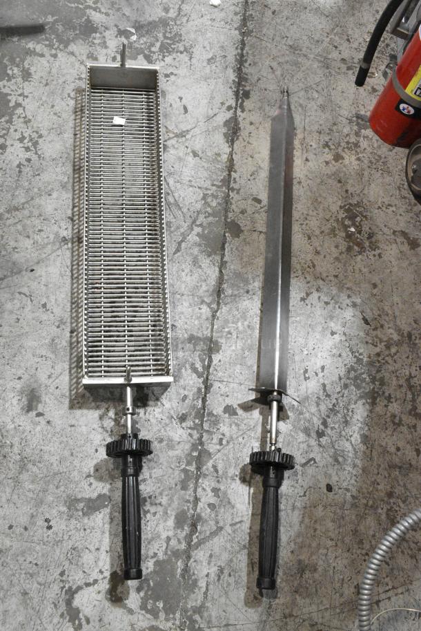 34 Metal Skewer Spits and Basket Spits. 34 Times Your Bid! - Image 2 of 6