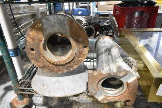 2 Metal Pieces to Meat Mixer. 2 Times Your Bid!