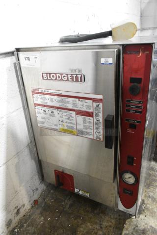 Blodgett 6E-SBF Stainless Steel Commercial Electric Powered Single Deck Steam Cabinet. 240 Volts.