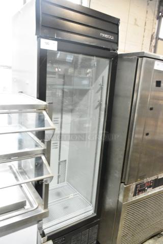 2019 Habco SE18 Metal Commercial Single Door Reach In Cooler Merchandiser w/ Poly Coated Racks. 115 Volts, 1 Phase. Tested and Powers On But Does Not Get Cold