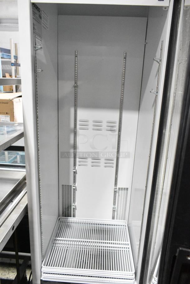2019 Habco SE18 Metal Commercial Single Door Reach In Cooler Merchandiser w/ Poly Coated Racks. 115 Volts, 1 Phase. Tested and Powers On But Does Not Get Cold - Image 4 of 7
