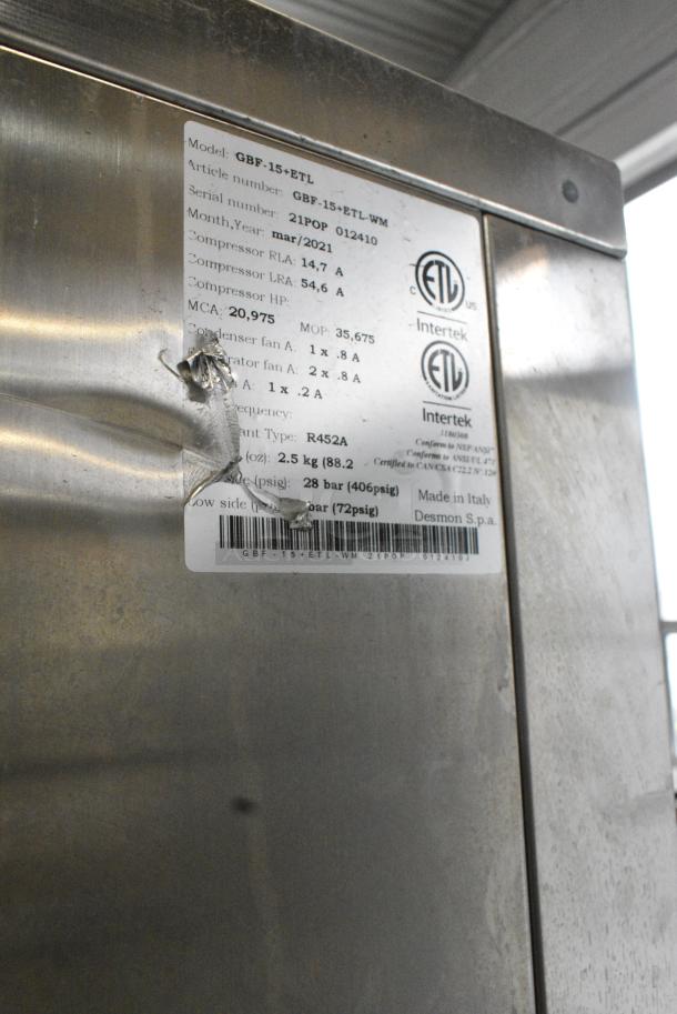 2021 Desmon GBF-15+ETL Stainless Steel Commercial Blast Chiller Shock Freezer w/ 4 Probes on Commercial Casters. - Image 8 of 8