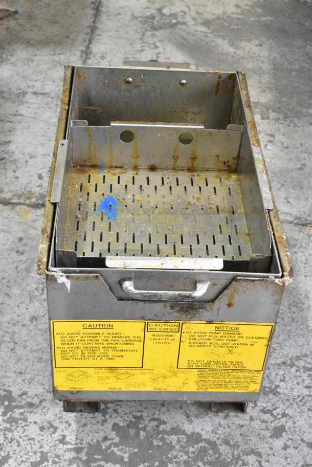 Frymaster FH217SE Stainless Steel Commercial Electric Powered 2 Bay Deep Fat Fryer w/ 2 Dumping Stations on Commercial Casters. 480 Votls, 3 Phase. - Image 9 of 18