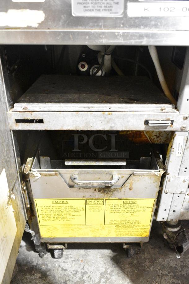 Frymaster FH217SE Stainless Steel Commercial Electric Powered 2 Bay Deep Fat Fryer w/ 2 Dumping Stations on Commercial Casters. 480 Votls, 3 Phase. - Image 12 of 18