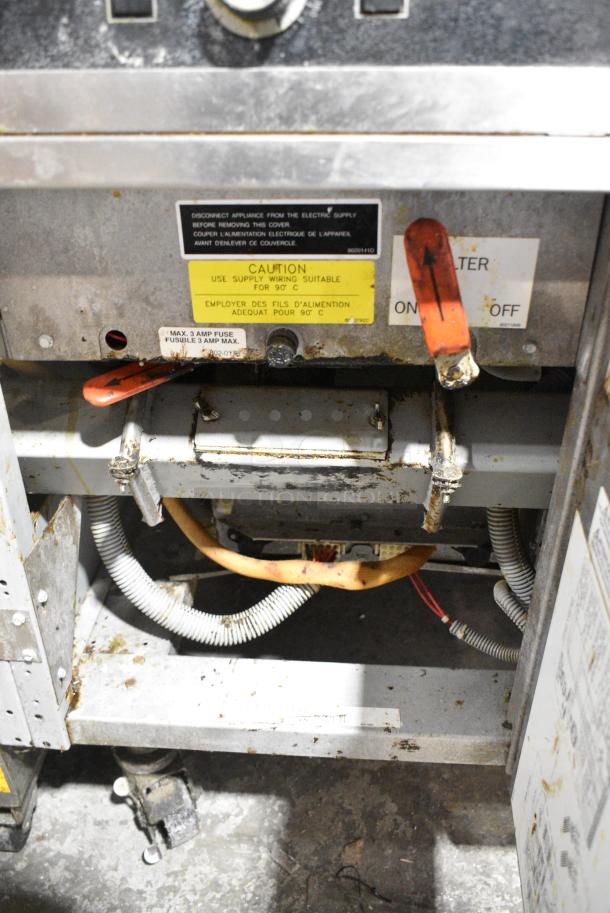 Frymaster FH217SE Stainless Steel Commercial Electric Powered 2 Bay Deep Fat Fryer w/ 2 Dumping Stations on Commercial Casters. 480 Votls, 3 Phase. - Image 13 of 18