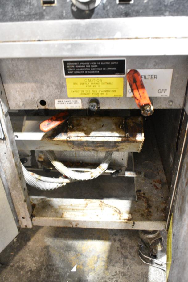 Frymaster FH217SE Stainless Steel Commercial Electric Powered 2 Bay Deep Fat Fryer w/ 2 Dumping Stations on Commercial Casters. 480 Votls, 3 Phase. - Image 14 of 18