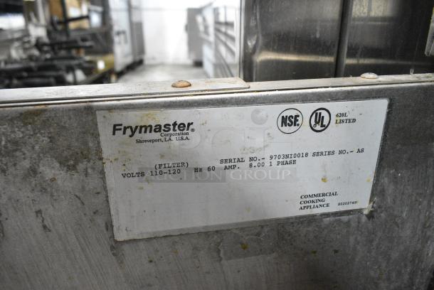 Frymaster FH217SE Stainless Steel Commercial Electric Powered 2 Bay Deep Fat Fryer w/ 2 Dumping Stations on Commercial Casters. 480 Votls, 3 Phase. - Image 18 of 18