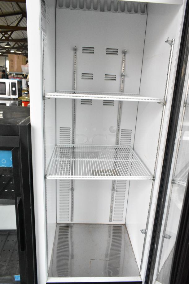 2019 Habco SE18 Metal Commercial Single Door Reach In Cooler Merchandiser w/ Poly Coated Racks. 115 Volts, 1 Phase . Tested and Working! - Image 4 of 5
