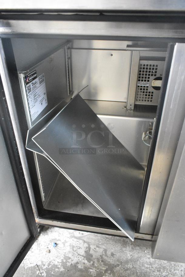 2019 True TSSU-36-08-HC Stainless Steel Commercial Sandwich Salad Prep Table Bain Marie Mega Top on Commercial Casters. 115 Volts, 1 Phase . Tested and Working! - Image 5 of 8