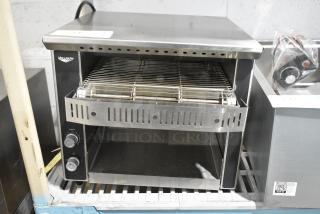 BRAND NEW SCRATCH AND DENT! Vollrath JT1 Stainless Steel Commercial Countertop Conveyor Oven. 120 Volts, 1 Phase. Tested and Working!