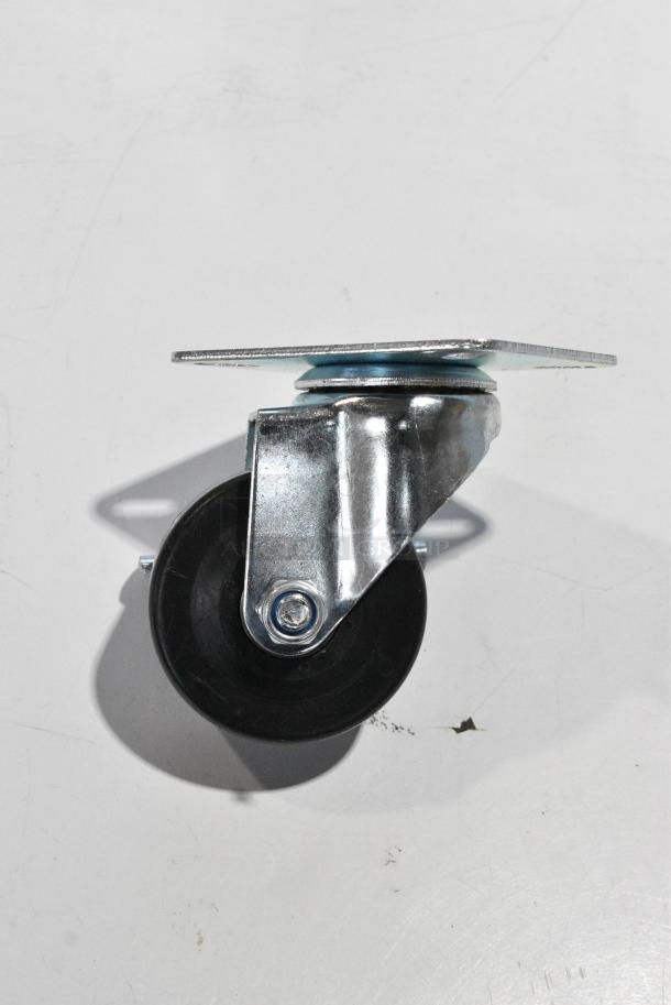 ALL ONE MONEY! Lot of 24 BRAND NEW SCRATCH AND DENT! Avantco 17811532 3" Swivel Plate Caster with Brake for DLC, PT, UC, WT, UBB, and UDD Series - Image 1 of 6