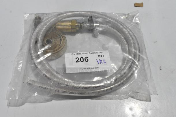 2 BRAND NEW SCRATCH AND DENT! Items Including Metal Adapters and Hose. 2 Times Your Bid! - Image 2 of 4