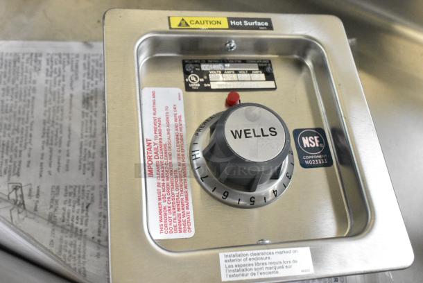 Wells HBD100D Stainless Steel Commercial Drop In Steam Well. 208/240 Volts, 1 Phase. - Image 3 of 6