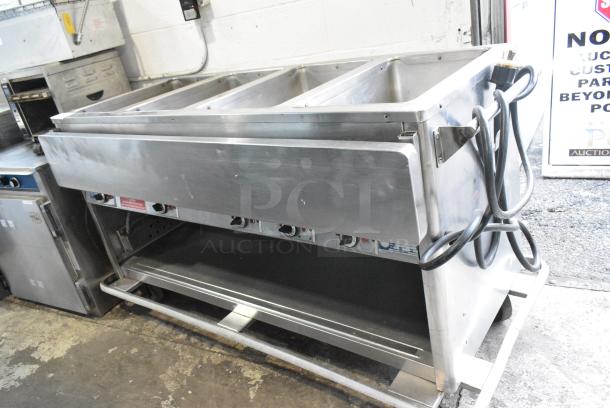 Seco-matic DME4PTS Stainless Steel Commercial Electric Powered 4 Bay Steam Table on Commercial Casters. 208 Volts, 1 Phase. - Image 2 of 11