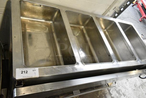 Seco-matic DME4PTS Stainless Steel Commercial Electric Powered 4 Bay Steam Table on Commercial Casters. 208 Volts, 1 Phase. - Image 7 of 11