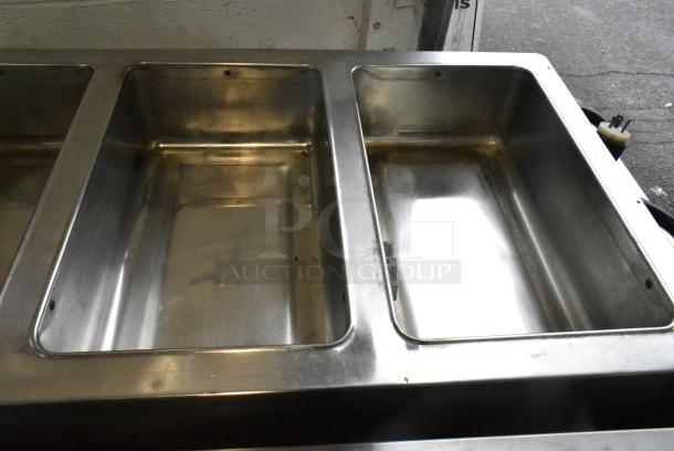 Seco-matic DME4PTS Stainless Steel Commercial Electric Powered 4 Bay Steam Table on Commercial Casters. 208 Volts, 1 Phase. - Image 9 of 11