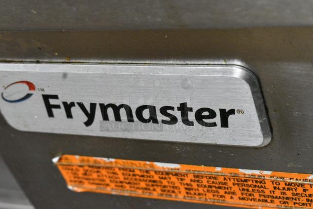 Frymaster FPPH255SD Stainless Steel Commercial Natural Gas Powered 2 Bay Deep Fat Fryer on Commercial Casters. 105,000 BTU. - Image 3 of 11