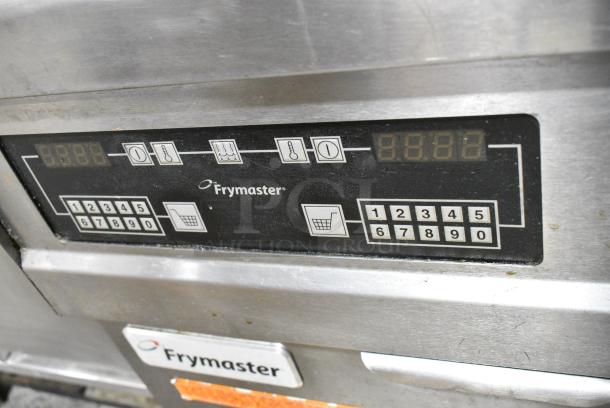 Frymaster FPPH255SD Stainless Steel Commercial Natural Gas Powered 2 Bay Deep Fat Fryer on Commercial Casters. 105,000 BTU. - Image 4 of 11